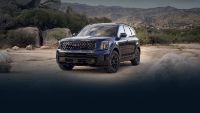 2025 Kia Telluride on the track