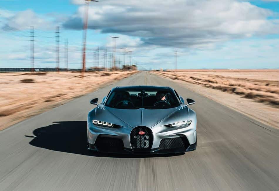 2022 Bugatti Chiron on the road